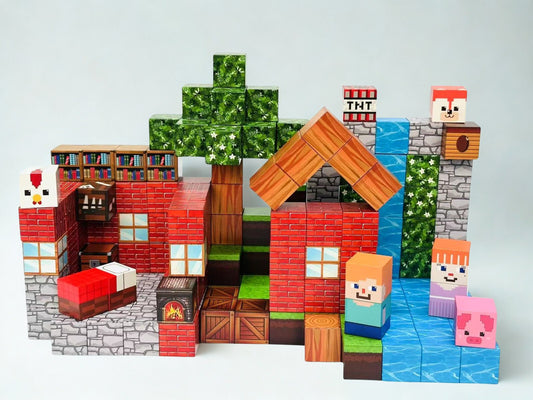 MindGlow 200pcs Magnetic Building Blocks - STEM Educational Toy for Kids (Ages 3+)
