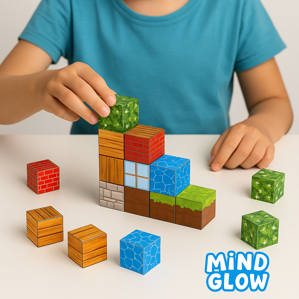 MindGlow 200pcs Magnetic Building Blocks - STEM Educational Toy for Kids (Ages 3+)